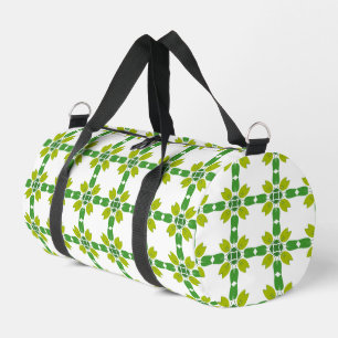 Blattmuster, Muster von Blätter, grüne Blätter Duffle Bag