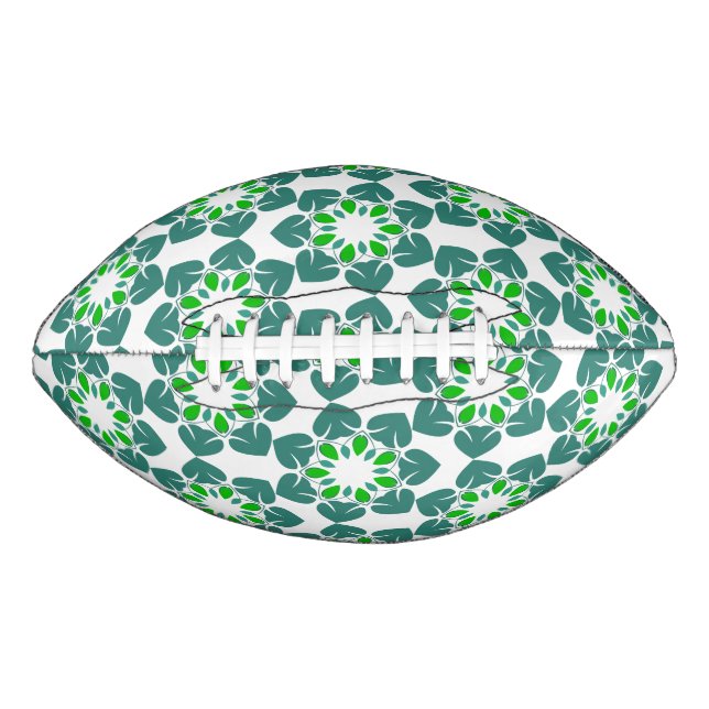 Blattmuster, Muster von Blätter, grüne Blätter Football (Vorderseite)