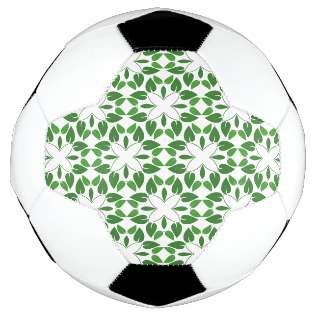 Blattmuster, Muster von Blätter, grüne Blätter Fußball (Vorderseite)