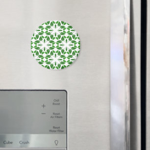 Blattmuster, Muster von Blätter, grüne Blätter Magnet