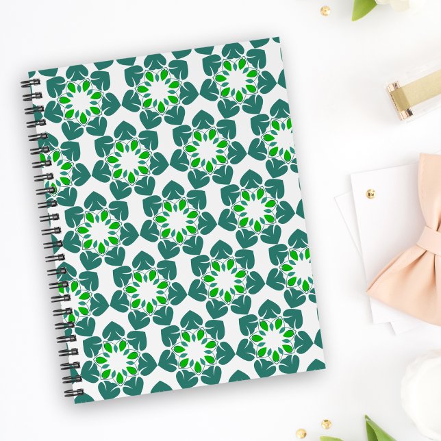 Blattmuster, Muster von Blätter, grüne Blätter Notizbuch (Von Creator hochgeladen)