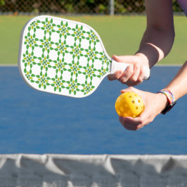 Blattmuster, Muster von Blätter, grüne Blätter Pickleball Schläger