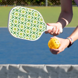 Blattmuster, Muster von Blätter, grüne Blätter Pickleball Schläger