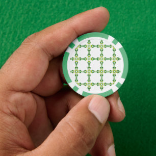 Blattmuster, Muster von Blätter, grüne Blätter Pokerchips