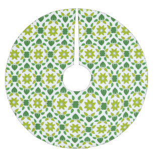Blattmuster, Muster von Blätter, grüne Blätter Polyester Weihnachtsbaumdecke