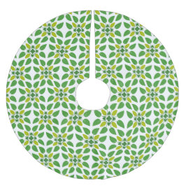 Blattmuster, Muster von Blätter, grüne Blätter Polyester Weihnachtsbaumdecke