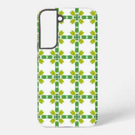 Blattmuster, Muster von Blätter, grüne Blätter Samsung Galaxy Hülle