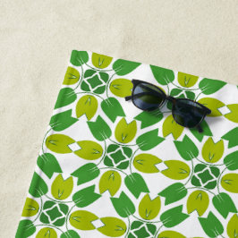 Blattmuster, Muster von Blätter, grüne Blätter Strandtuch