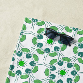 Blattmuster, Muster von Blätter, grüne Blätter Strandtuch