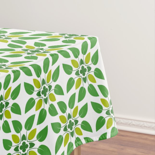 Blattmuster, Muster von Blätter, grüne Blätter Tischdecke (Beispiel)