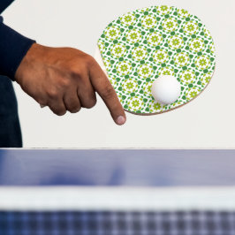 Blattmuster, Muster von Blätter, grüne Blätter Tischtennis Schläger