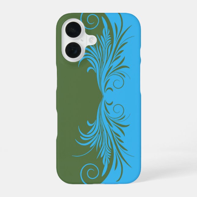 Blättrig 1 iPhone 16 hülle (Rückseite)