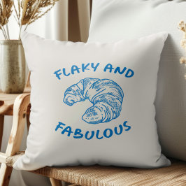 Blättriges und fabelhaftes französisches Croissant Kissen