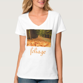 Blattwerk auf Bella + Leinwand Jersey/Nacken T-Shirt