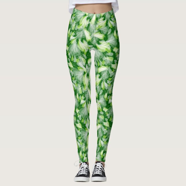 "Blattwerk" Leggings (Vorderseite)