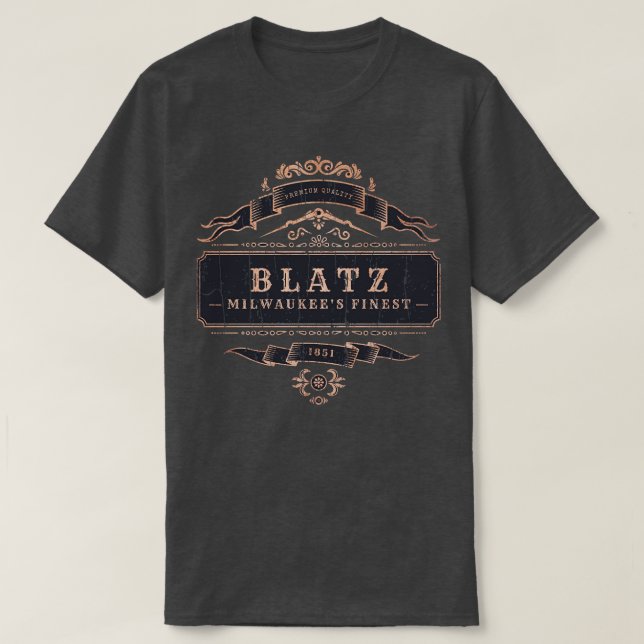 Blatz Beer Milwaukee TShirt 1 (Design devant)