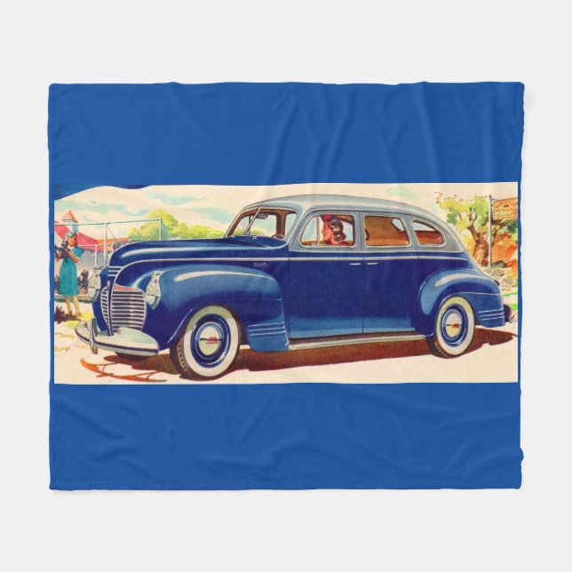 blau 1941 Plymouth Fleecedecke (Vorderseite (Horizontal))