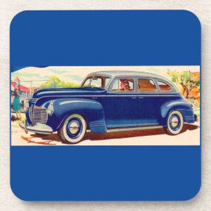 blau 1941 Plymouth Getränkeuntersetzer