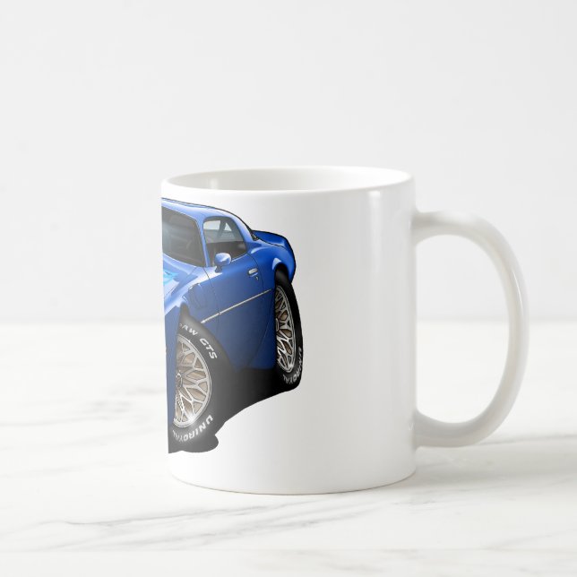 Blau 1977-78 Transportes morgens Kaffeetasse (Rechts)