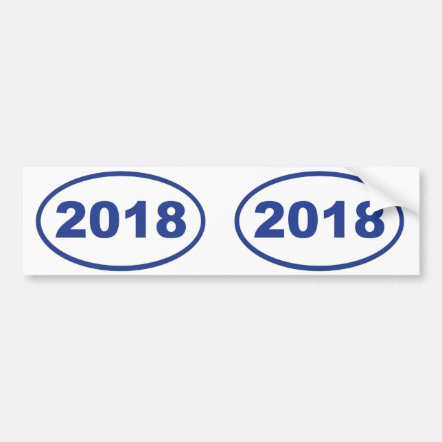 Blau 2018 autoaufkleber (Vorne)