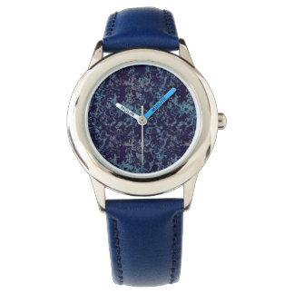 Blau Abstrakt Armbanduhr