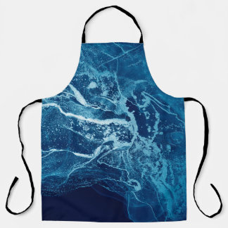 Blau Abstrakt. Blauer und weißer Farbblock. Lösche Schürze