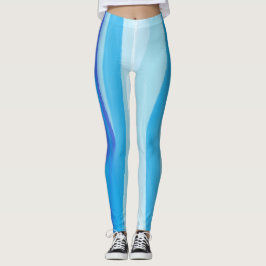 Blau abstrakt leggings