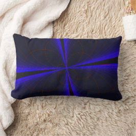 Blau Akzent Kleeblatt Geometrisches Kissen