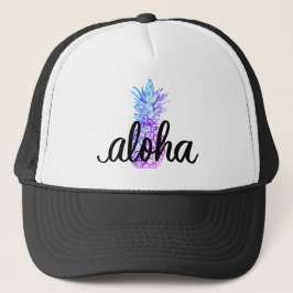 Blau-Aloha Ananas-Fernlastfahrer-Hut Truckerkappe