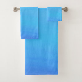 Blau als Abstrakte Kunst des Sky Badhandtuch Set