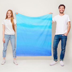 Blau als Abstrakte Kunst des Sky Fleecedecke
