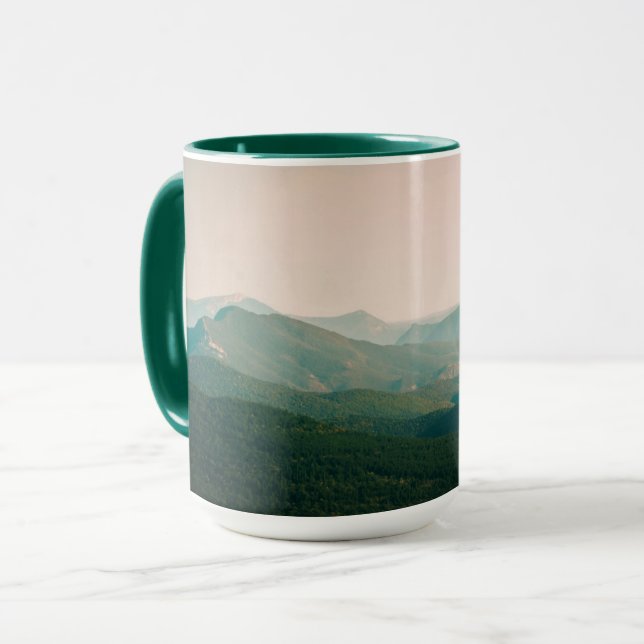 Blau an den Bergen Tasse (Vorderseite Links)