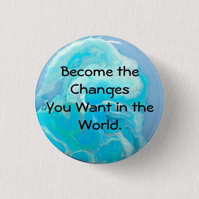 Blau ändert Knopf Button (Vorderseite)