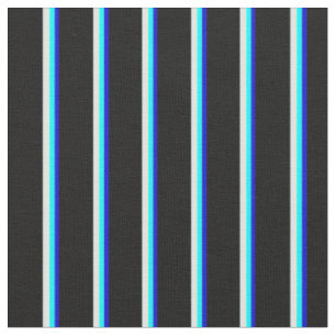 Blau, Aqua, helles Cyan und schwarz farbiges Muste Stoff