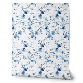 Blau auf blau, Blume Blossom Hintergrund Tapete