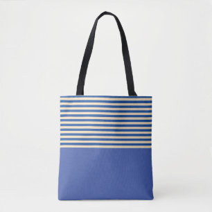 Blau auf blauem Streifen Tasche