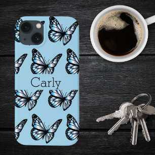 Blau auf blauen Schmetterlingen und mehr Schmetter Case-Mate iPhone Hülle