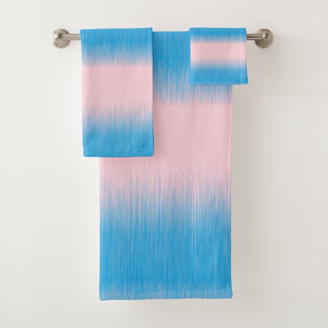 Blau auf rosa Horizont Badhandtuch Set (Insitu)