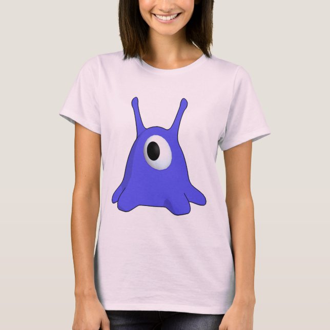 Blau auf Rosa T-Shirt (Vorderseite)