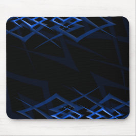 Blau auf schwarzem "Dorn" Mousepad