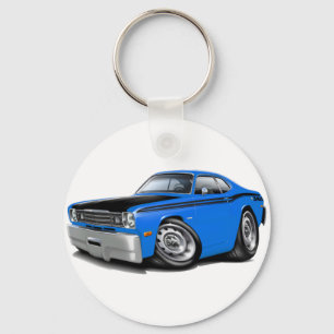 Blau-Auto 1970-74 des Staubtuch-340 Schlüsselanhänger