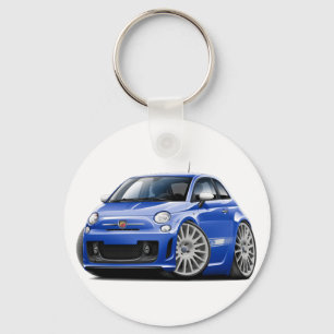 Blau-Auto Fiats 500 Abarth Schlüsselanhänger