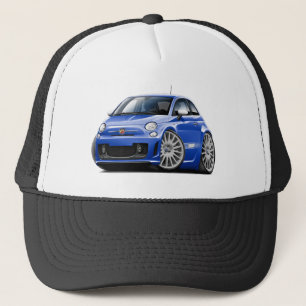 Blau-Auto Fiats 500 Abarth Truckerkappe