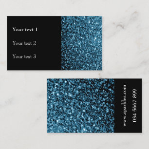 Blau-Baby-Imitate glänzen Glitzer Glitzern und sch Visitenkarte