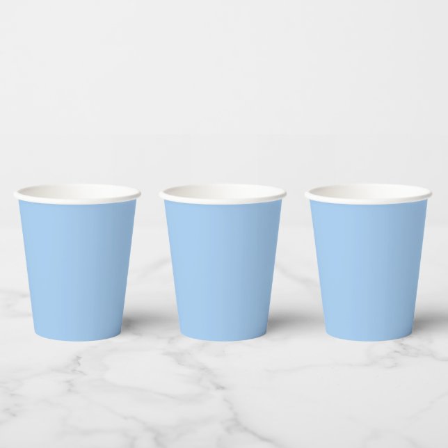 Blau-Babyaugen (Vollfarbe) Pappbecher (Multi)