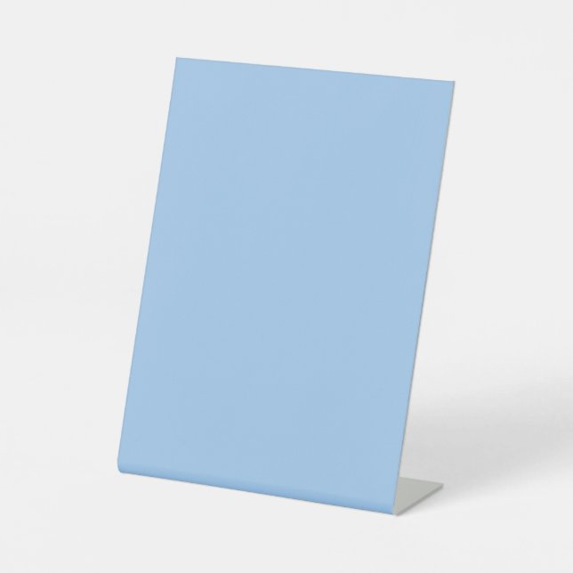 Blau-Babyaugen (Vollfarbe) Sockelschild (Vorderseite)