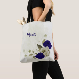 Blau-Beige Tasche