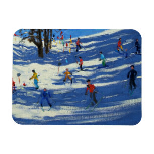 Blau beschattet Morzine Magnet