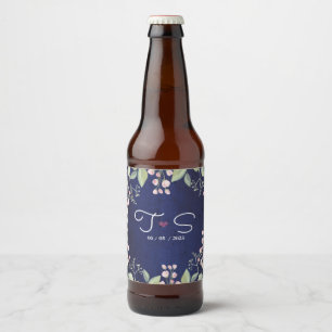 Blau Bierflaschenetikett