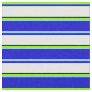 Blau, Blau, Weiß und Schwarz. Stoff